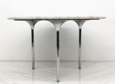  Katavolos Littel Kelly Katavalos Littell and Kelley 48 Dining Table Carrara Marble Laverne 1960s