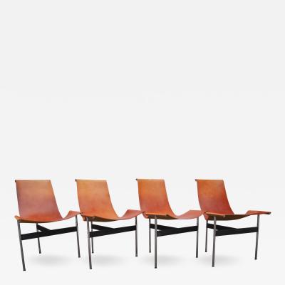 Katavolos Littel Kelly Set of 4 T Side Chairs by Katavolos Littel Kelley for Laverne International