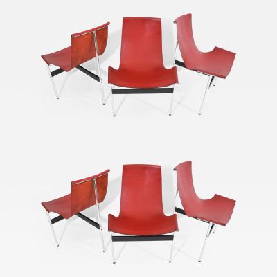  Katavolos Littel Kelly Set of Six T Chairs by Katavolos Little and Kelly