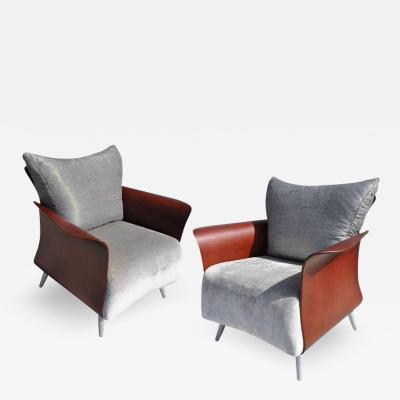  Keilhauer Two Keilhauer Belle Lounge Chairs Bentwood Tom HcHugh