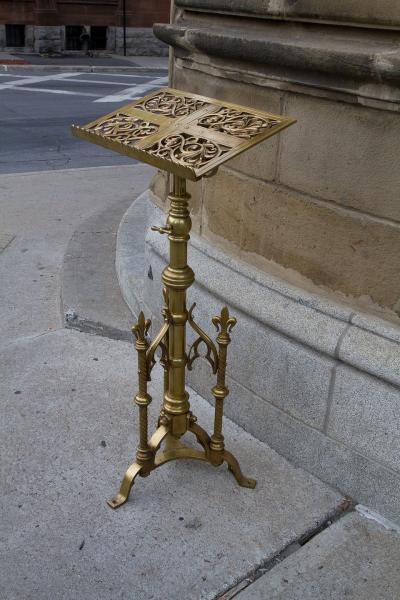  Keith and Fitzsimons NEOGOTHIC BRASS LECTERN BY KEITH FITZSIMONS