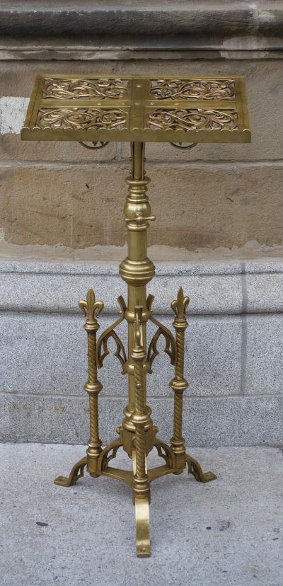  Keith and Fitzsimons NEOGOTHIC BRASS LECTERN BY KEITH FITZSIMONS