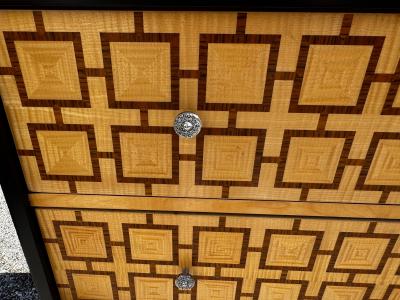  Keno Bros Keno Bros for Theodore Alexander Fiddle Back Design 4 Drawer Chest on Stand