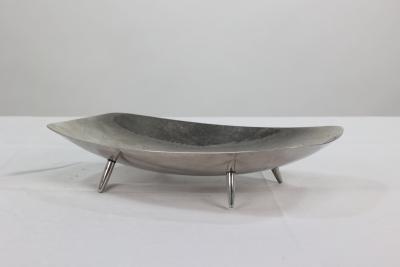  Keswick School of Industrial Art A Firth Staybrite Stainless steel preserve dish and spoon