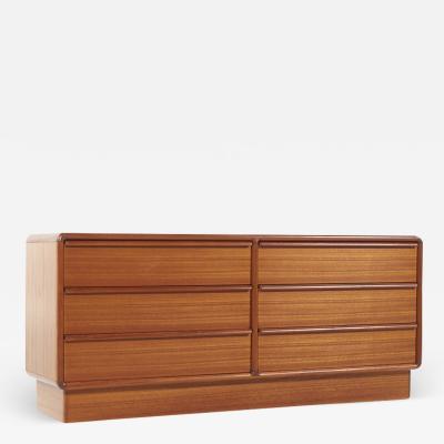  Kibaek Mobelfabrik Kibaek Mobelfabrik Mid Century Danish Teak 6 Drawer Lowboy Dresser