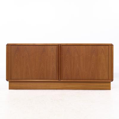  Kibaek Mobelfabrik Kibaek Mobelfabrik Mid Century Danish Teak Tambour Door Credenza