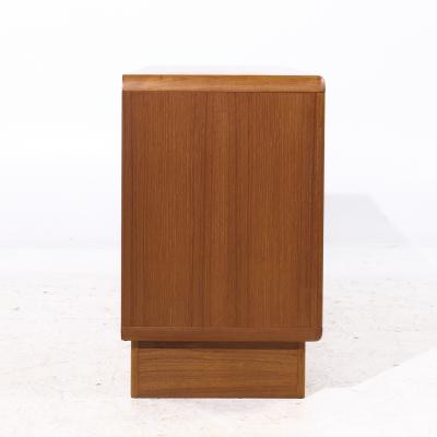 Kibaek Mobelfabrik Kibaek Mobelfabrik Mid Century Danish Teak Tambour Door Credenza
