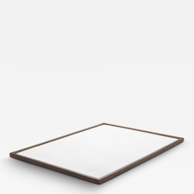  Kifu Paris Kifu Augousti Extra Large Rectangular Tray in Shagreen with Bronze Patina Brass by Kifu Paris