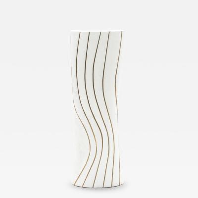  Kifu Paris Kifu Augousti Modern Vase in Shagreen with Brass Details by KIFU Paris