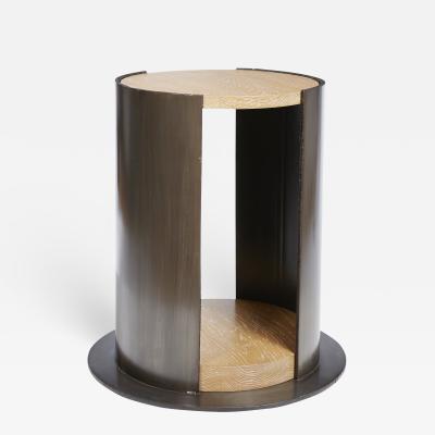  Kimberly Denman Inc RACHIS WOODTOP SIDE TABLE