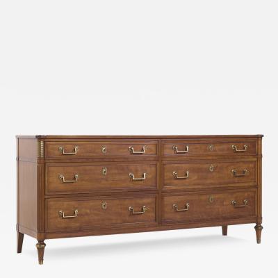  Kindel Furniture Kindel Furniture Belvedere Cherry and Brass Lowboy Dresser