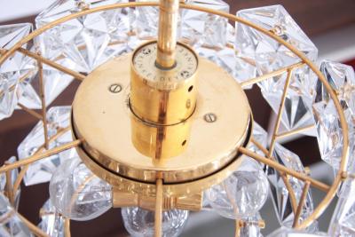  Kinkeldey Four Tier Crystal Glass Kinkeldey Chandelier