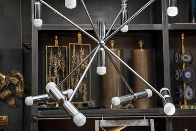 Kinkeldey Kinkeldey Nickeled Square Candlestick