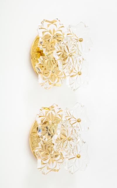  Kinkeldey Pair of 1960s Crystal Sconces by Kinkeldey 