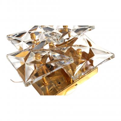  Kinkeldey Set of 2 Kinkeldey Hollywood Regency crystal wall lamps 1970