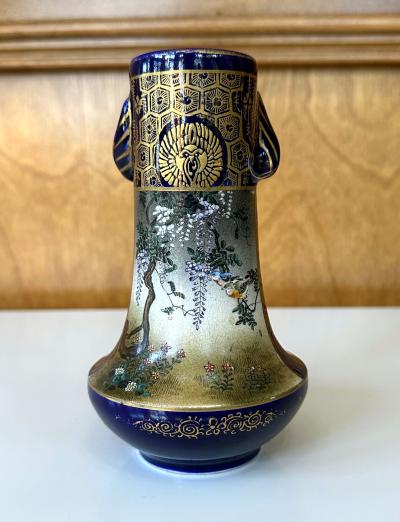  Kinkozan Fine Japanese Ceramic Satsuma Vase by Kinkozan