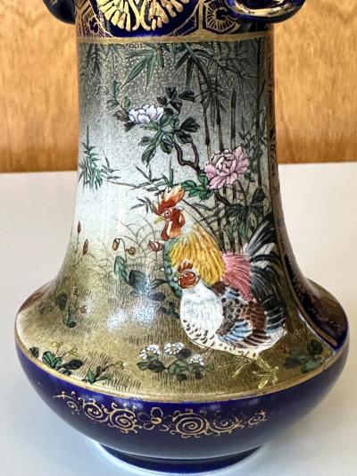  Kinkozan Fine Japanese Ceramic Satsuma Vase by Kinkozan