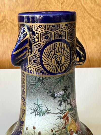  Kinkozan Fine Japanese Ceramic Satsuma Vase by Kinkozan