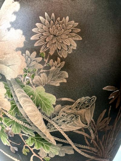  Kinkozan Large Japanese Satsuma Ceramic Vase Kinkozan