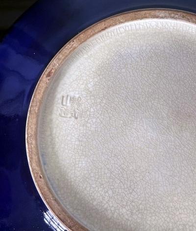  Kinkozan Pair Japanese Satsuma Plates with Miniature Decoration by Kinkozan