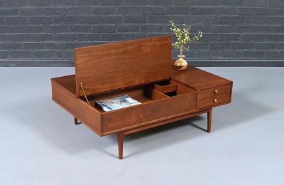  Kipp Stewart Stewart McDougall Drexel Declaration Walnut Coffee Table by Kipp Stewart Stewart MacDougall
