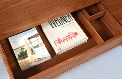 Kipp Stewart Stewart McDougall Drexel Declaration Walnut Coffee Table by Kipp Stewart Stewart MacDougall