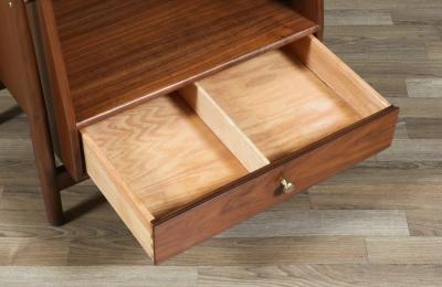 Kipp Stewart Stewart McDougall Kipp Stewart Declaration Walnut Floating Nightstands by Drexel