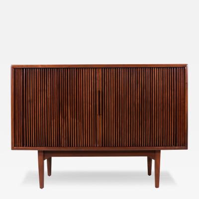  Kipp Stewart Stewart McDougall Kipp Stewart Declaration Walnut Tambour Door Credenza for Drexel