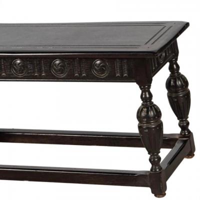  Kittinger Furniture Co Antique Kittinger William and Mary Style Walnut Bench or Low Sofa Table