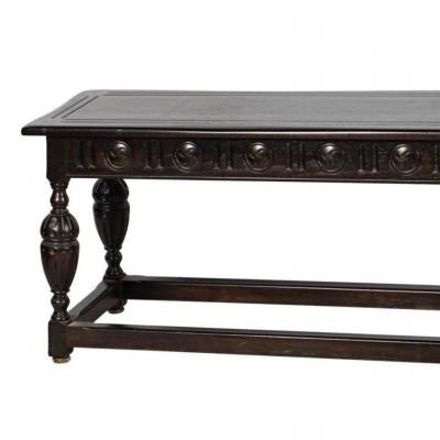  Kittinger Furniture Co Antique Kittinger William and Mary Style Walnut Bench or Low Sofa Table