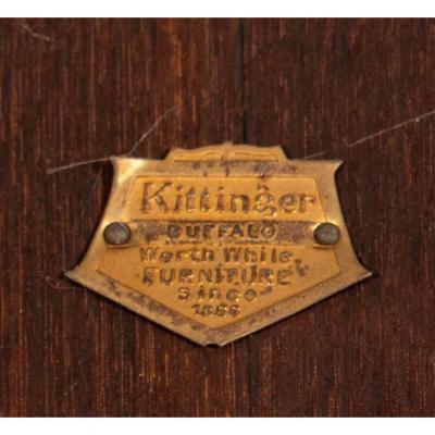  Kittinger Furniture Co Antique Kittinger William and Mary Style Walnut Bench or Low Sofa Table
