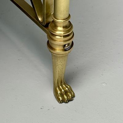  Kittinger Furniture Co Kittinger English Regency Campaign Desk Rosewood Satinwood Brass USA 1950s