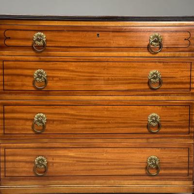 Kittinger Furniture Co Kittinger Regency Commodes Rosewood Satinwood Brass USA 1960s