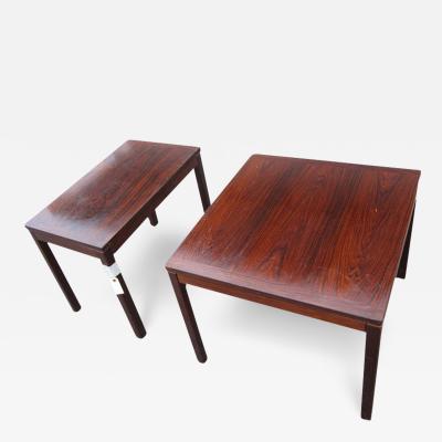  Kleppes m belfabrikk Kleppe Mobelfabrik Rosewood Side Tables