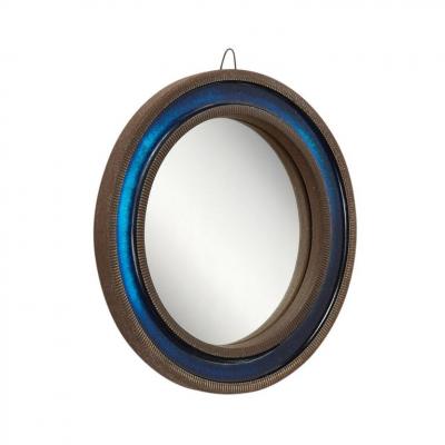  Knabstrup Knabstrup Mirror Ceramic Blue Signed