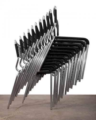  Knoll Andr Dupr Model 130 Stacking Chairs for Knoll International sold in sets