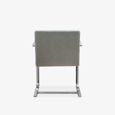  Knoll Brno Flat Bar Chairs in Mohair by Ludwig Mies van der Rohe for Knoll Set of 8