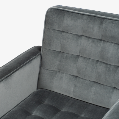  Knoll Cafiero Executive Task Chair in Graphite Velvet by Vincent Cafiero for Knoll