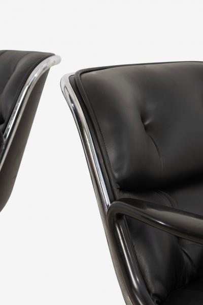  Knoll Charles Pollock for Knoll International Model 1258 Swivel Tilt Desk Chairs 1965