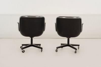  Knoll Charles Pollock for Knoll International Model 1258 Swivel Tilt Desk Chairs 1965