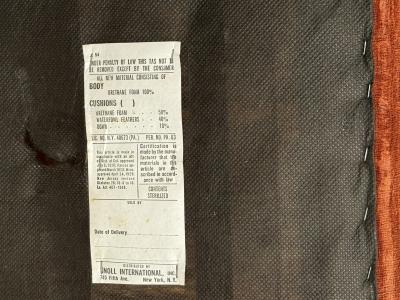  Knoll Classic Velvet Upholstered Club Chair by Charles Pfister for Knoll