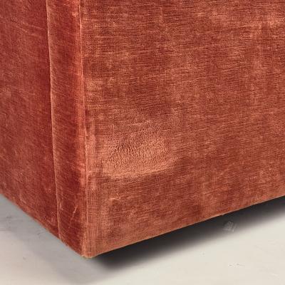  Knoll Classic Velvet Upholstered Club Chair by Charles Pfister for Knoll