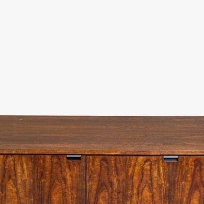  Knoll Custom Florence Knoll 108 Executive Credenza Desk in Walnut Chrome
