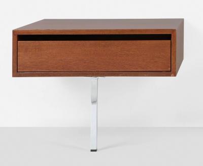  Knoll Custom Florence Knoll Teakwood Nightstands model 575 for Knoll