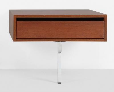  Knoll Custom Florence Knoll Teakwood Nightstands model 575 for Knoll
