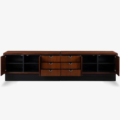  Knoll Custom Knoll Credenza in Mahogany Chrome