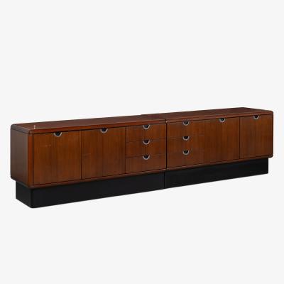  Knoll Custom Knoll Credenza in Mahogany Chrome
