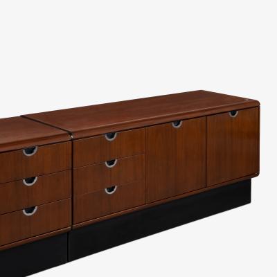  Knoll Custom Knoll Credenza in Mahogany Chrome