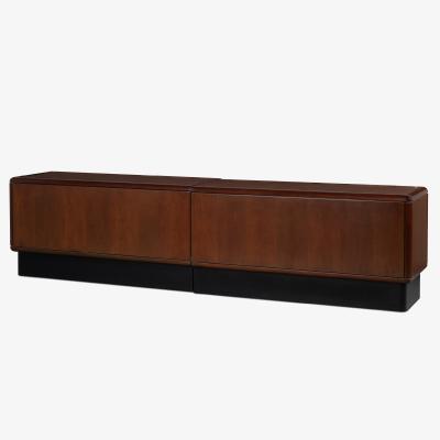  Knoll Custom Knoll Credenza in Mahogany Chrome