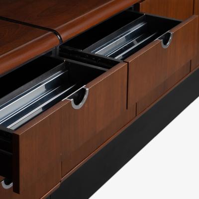  Knoll Custom Knoll Credenza in Mahogany Chrome